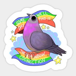 The Rainbow Coonection Sticker
